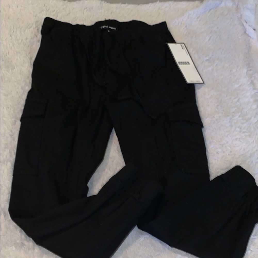 Black joggers with pockets